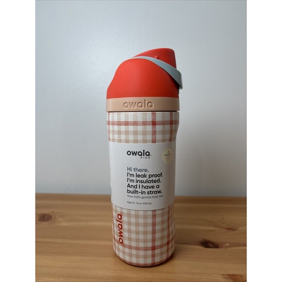 Owala Hearth & Hand Magnolia Gingham Getaway 16oz FreeSip Limited Editn IN HAND - Picture 3 of 5